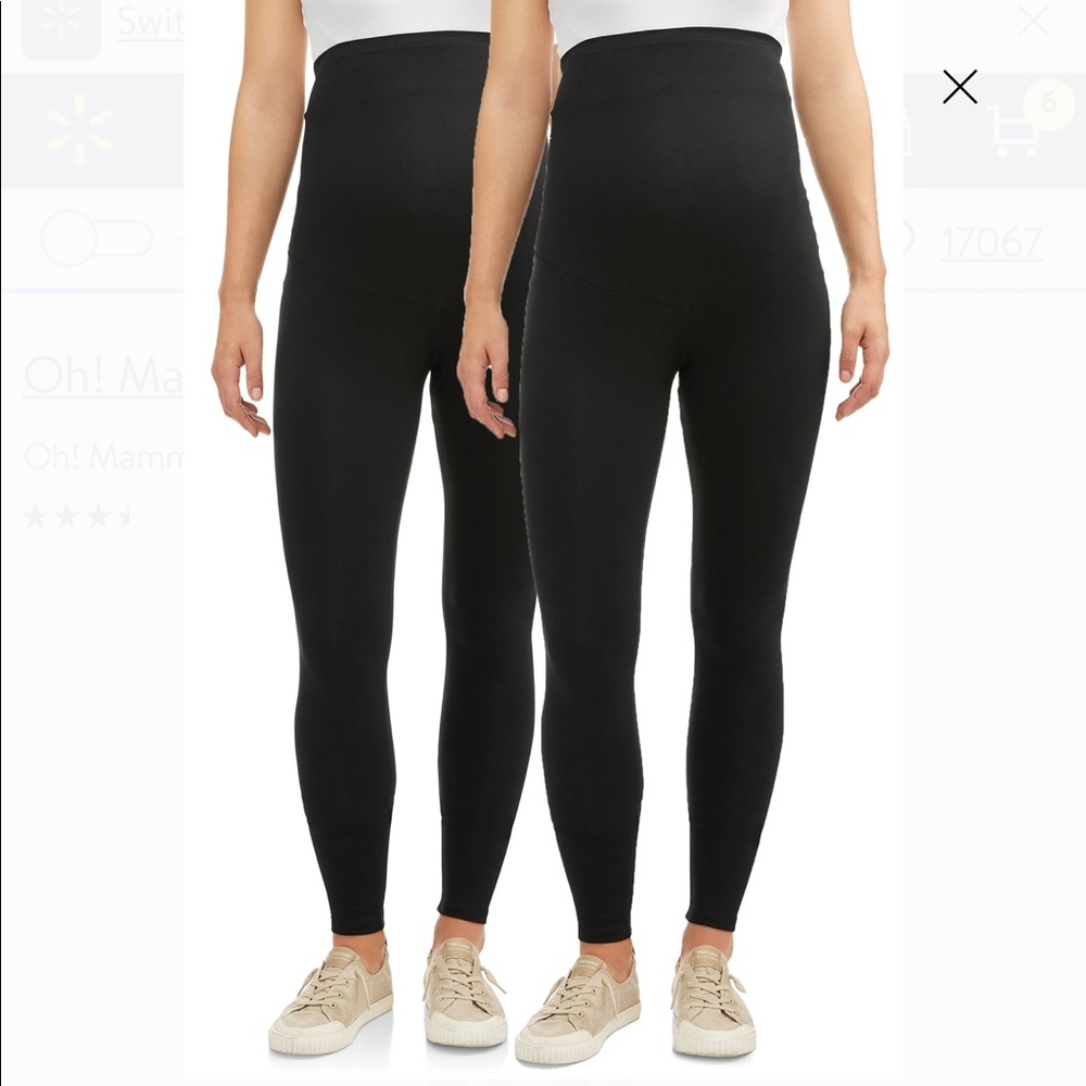 2 Maternity Over the Belly Leggings